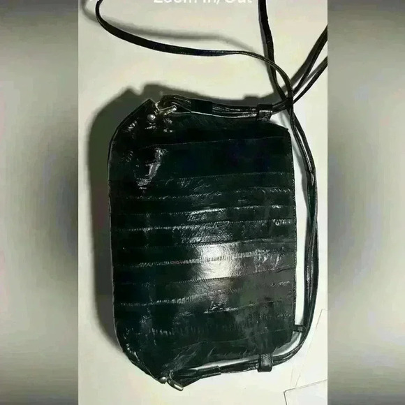 Leather of The Sea small eel skin crossbody bag. - Picture 3 of 10